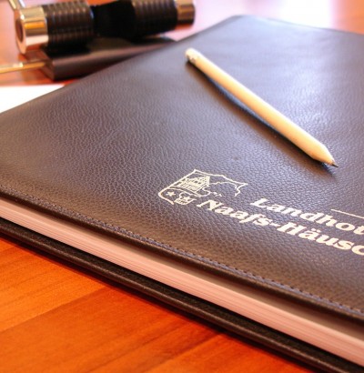 Seminarunterlagen für Ihre Tagung im Seminarhotel Naafs-Häuschen