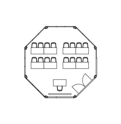 Seminarraum West-, Süd- & Ost-Pavillon